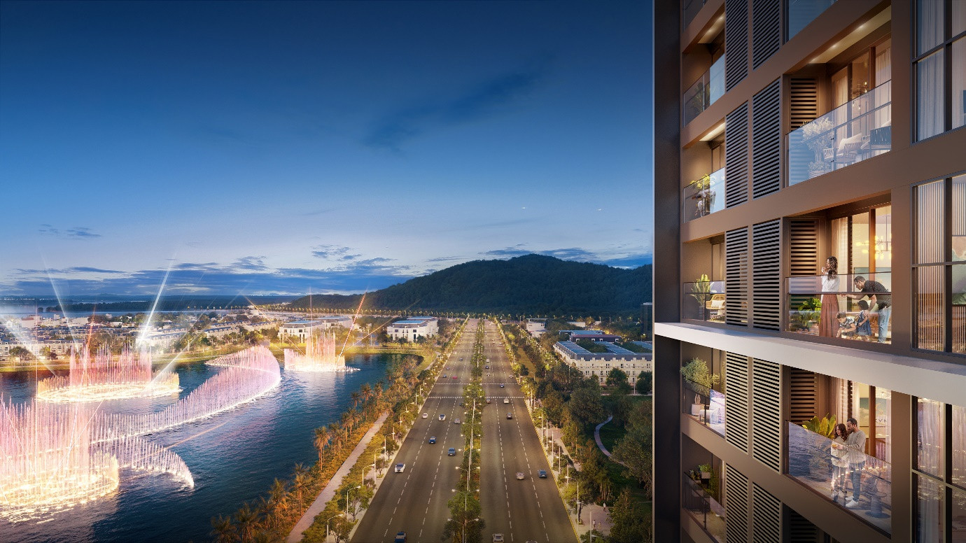 Nằm trực diện sân khấu trình diễn và sở hữu tầm nhìn ra vịnh di sản, không ngạc nhiên khi tổ hợp căn hộ phong cách khách sạn SkyM trở thành điểm sáng tại Hạ Long. Nằm trực diện sân khấu trình diễn và sở hữu tầm nhìn ra vịnh di sản, không ngạc nhiên khi tổ hợp căn hộ phong cách khách sạn SkyM trở thành điểm sáng tại Hạ Long.