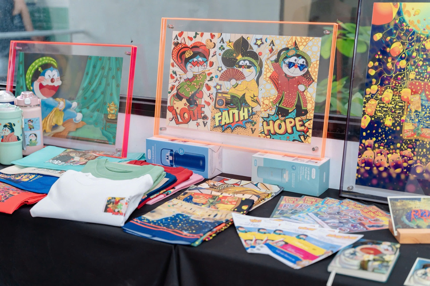 Sản phẩm văn hóa phái sinh từ tranh Doraemon ứng dụng trong đời sống