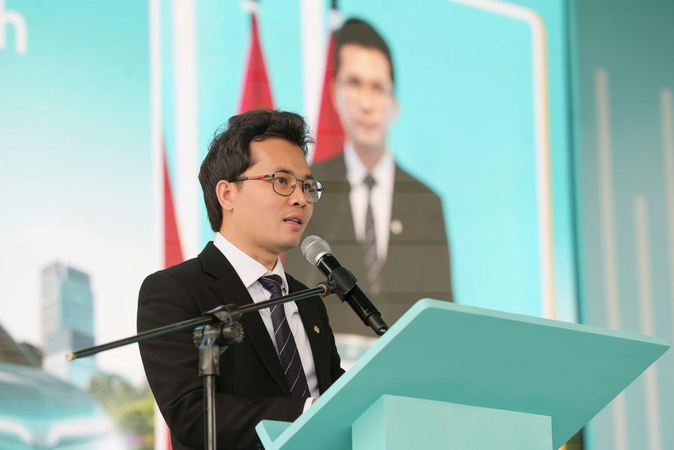 Ông Nguyễn Văn Thanh - Tổng Giám đốc GSM Toàn cầu phát biểu tại sự kiện