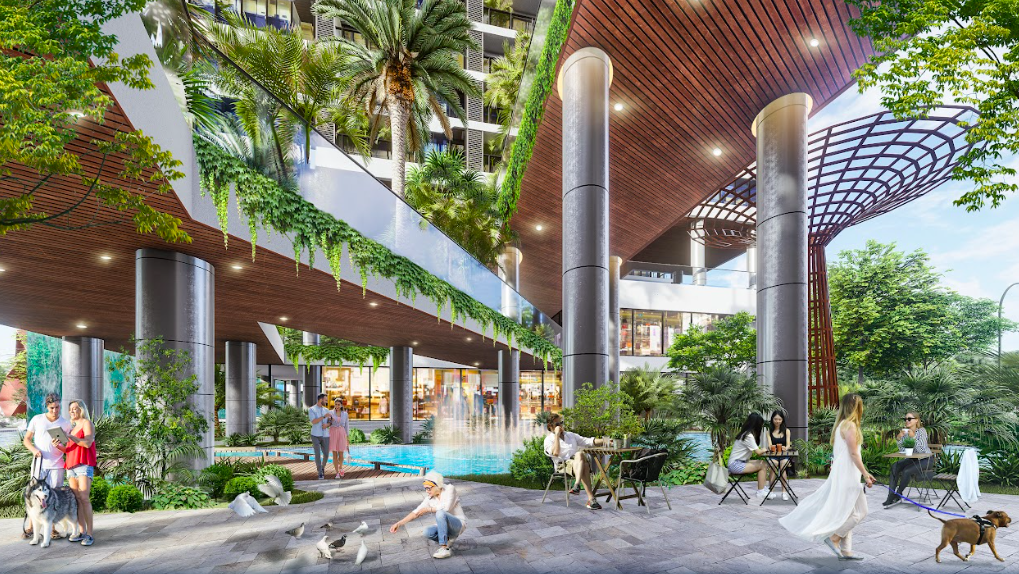 Sunshine Green Iconic có mật độ chỉ 10 – 14 căn/mặt sàn, 4 thang máy cho mỗi khối nhà, cùng hệ tiện ích nội khu đa dạng như thác nước tràn, suối nhiệt đới, phòng gym, spa, phòng xông hơi, vườn thiền, vườn thưởng trà...