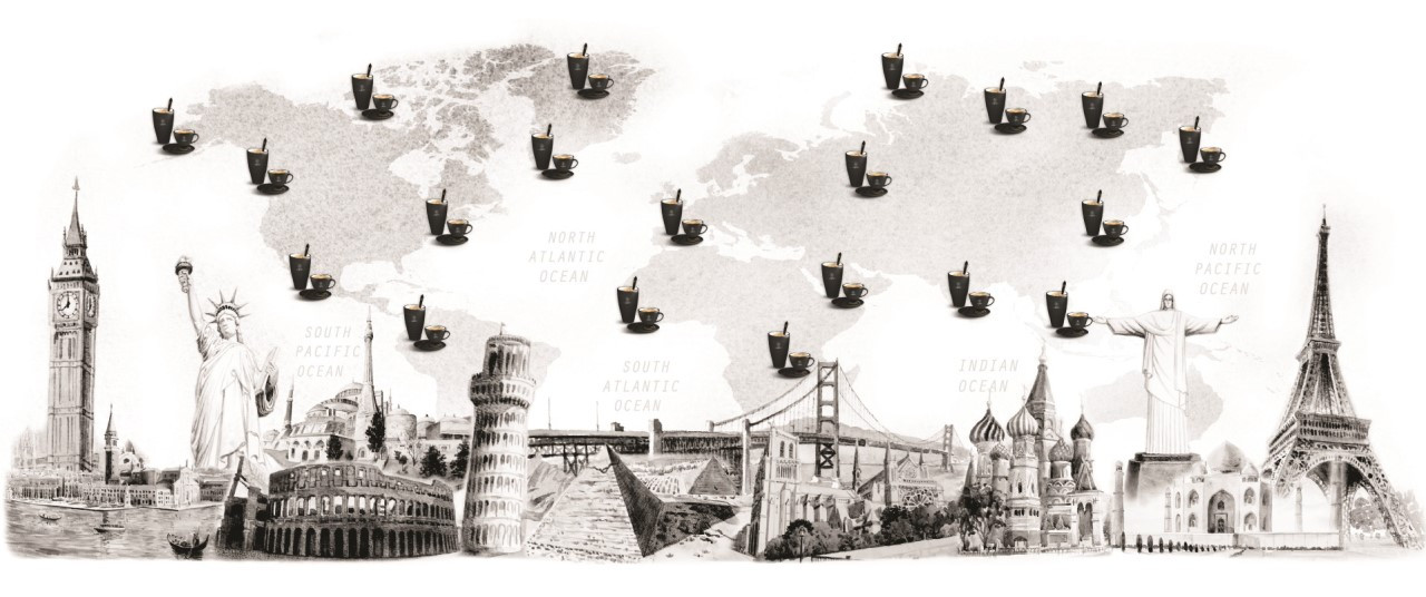 Cà phê Trung Nguyên, G7 và Trung Nguyên Legend hiện diện trên 100 quốc gia và vùng lãnh thổ trên toàn cầu, góp phần đưa cà phê Việt Nam chinh phục thế giới.