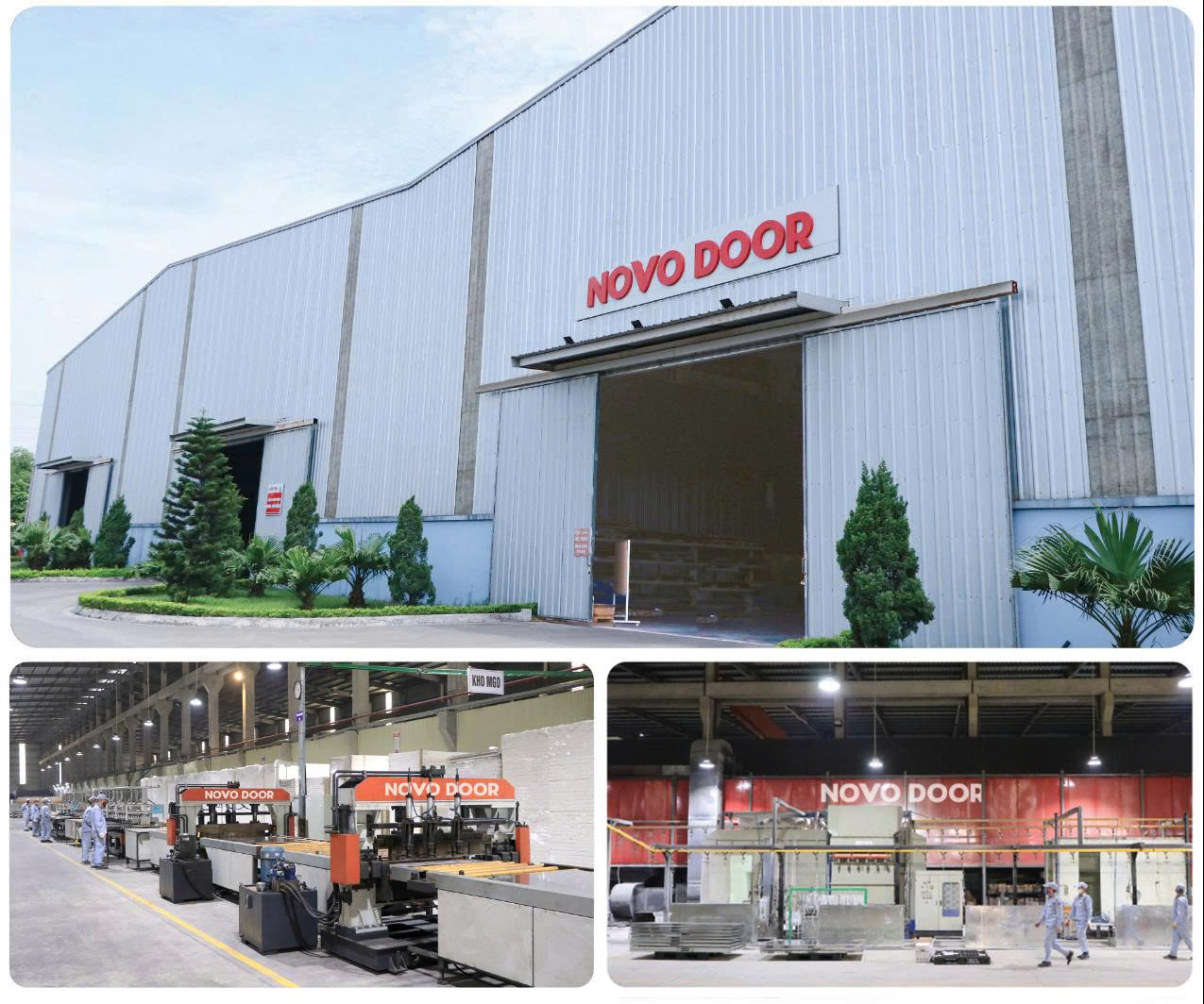 Nhà máy NOVODOOR được trang bị dây chuyền sản xuất hiện đại, sẵn sàng đáp ứng những yêu cầu khắt khe nhất từ thị trường