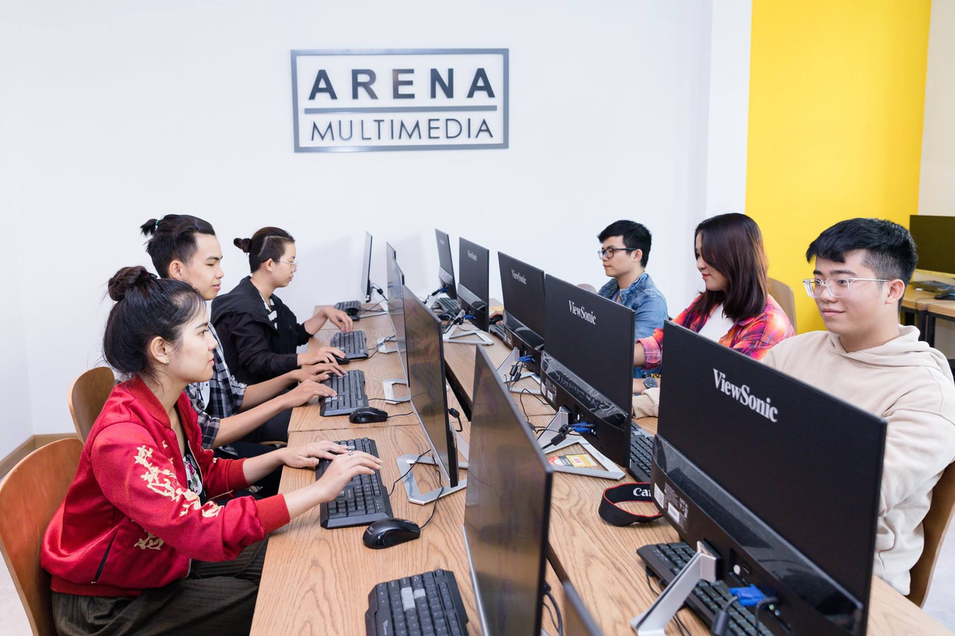 Học viên tại Arena Multimedia được đào tạo sử dụng các công cụ về motion graphics