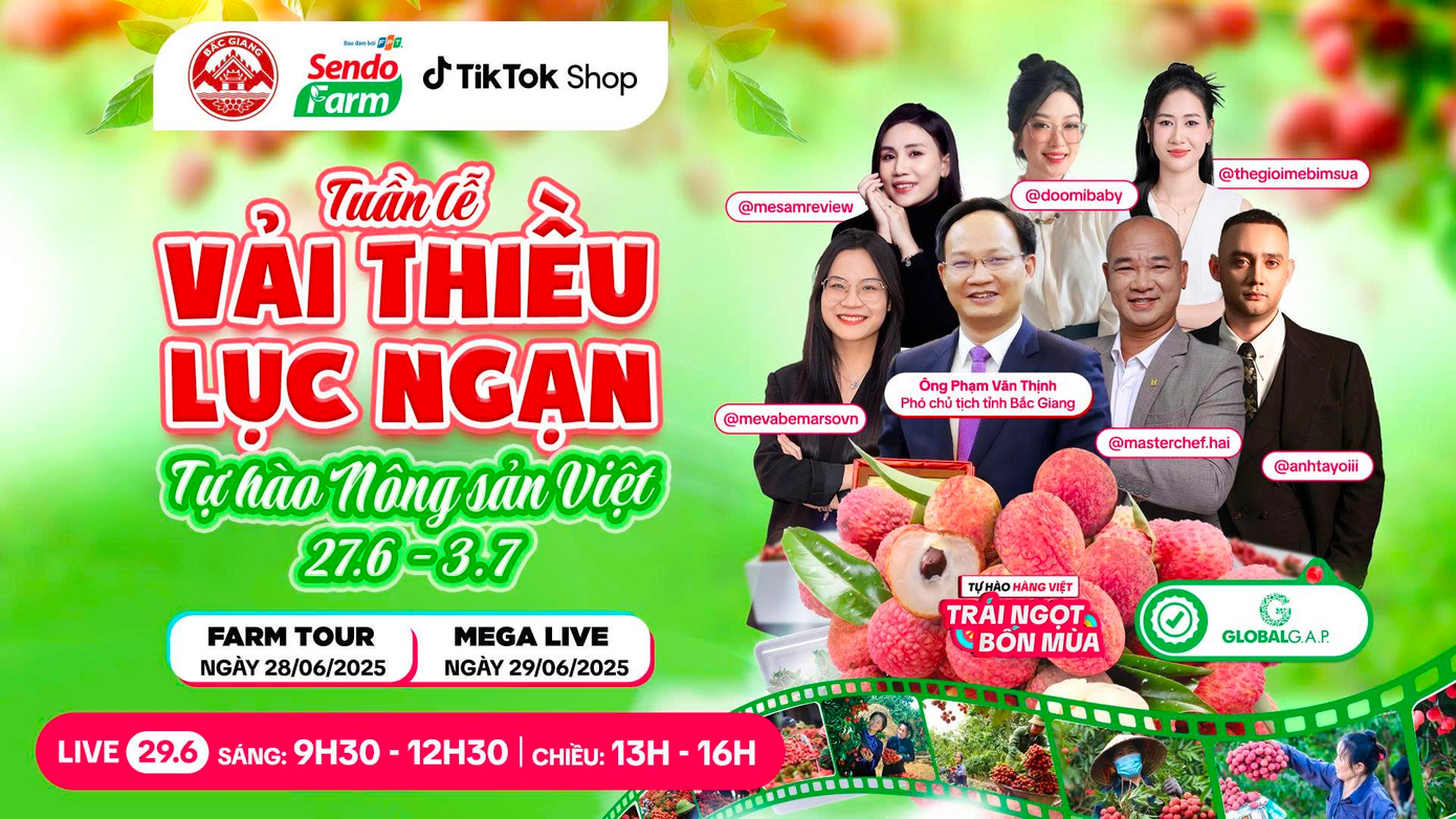 Phiên live đặc biệt nhất năm của Sendo Farm cùng Phó chủ tịch Bắc Giang