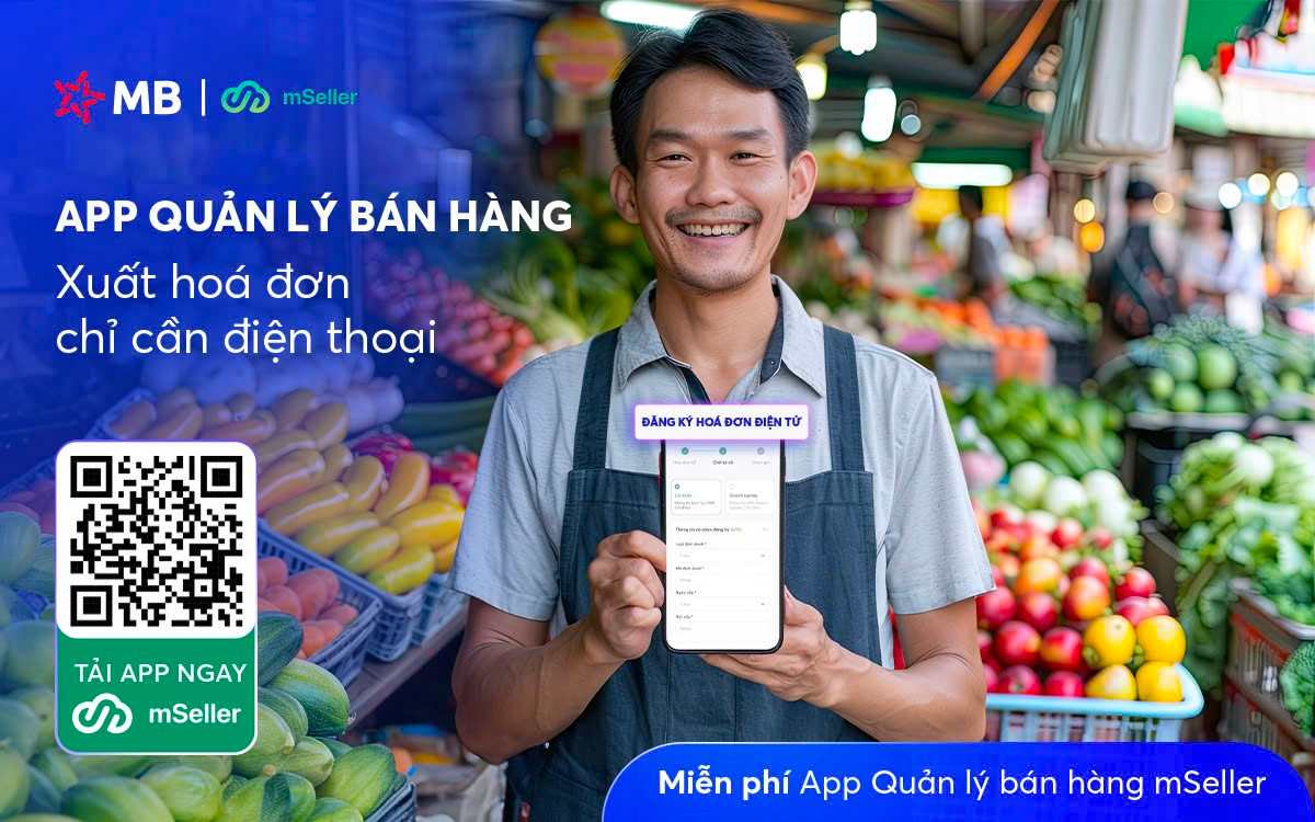 mSeller – App quản lý bán hàng, xuất hóa đơn, chỉ cần điện thoại