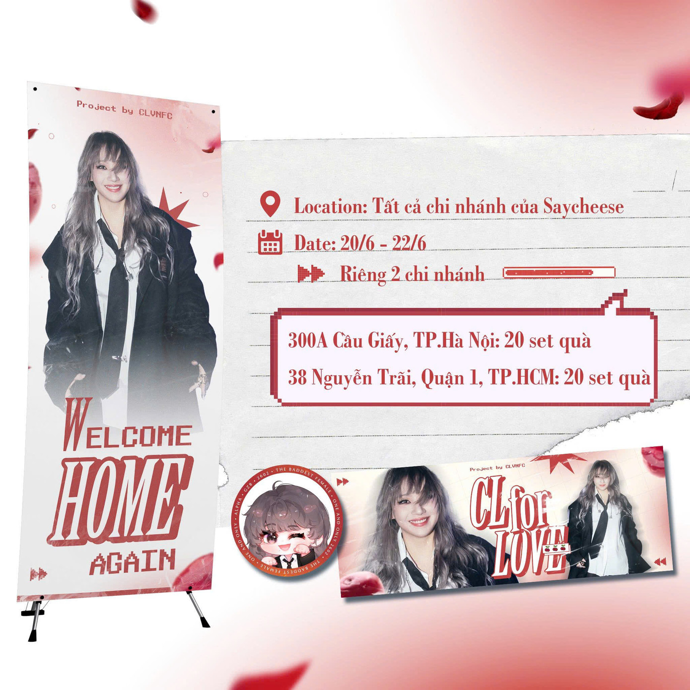 Project từ người hâm mộ CL(Nguồn: CI EO VNFC,) Project từ người hâm mộ CL(Nguồn: CI EO VNFC,)