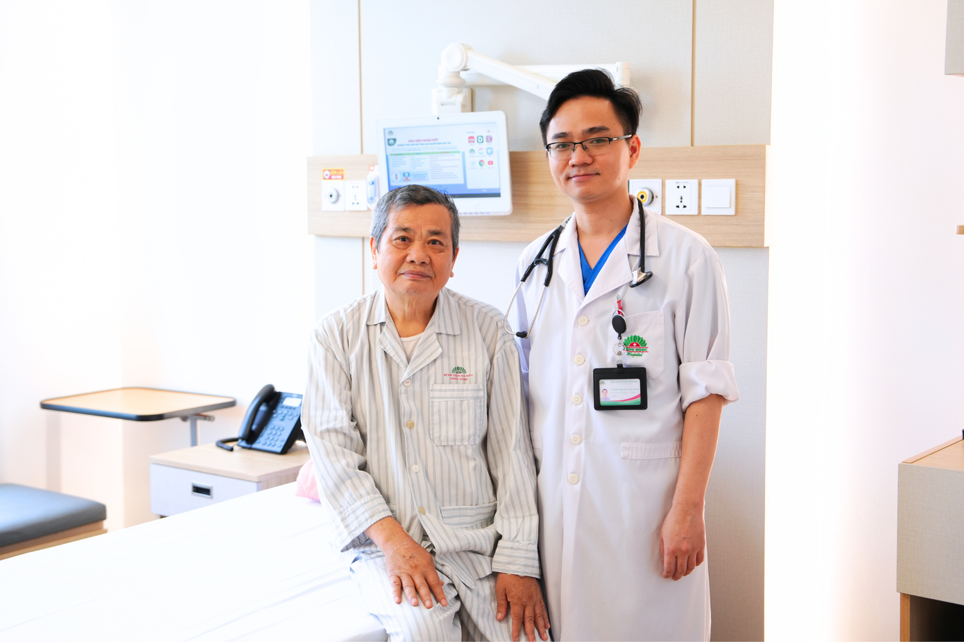 Ông T cải thiện tốt các triệu chứng, xuất viện sau 3 ngày can thiệp Ông T cải thiện tốt các triệu chứng, xuất viện sau 3 ngày can thiệp