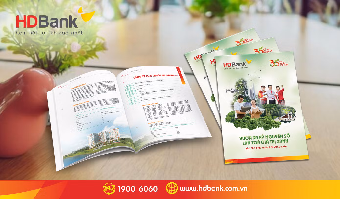 HDBank là một trong những ngân hàng đầu tiên tại Việt Nam công bố Báo cáo phát triển bền vững trong năm 2025