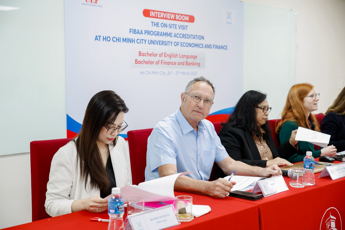 Đại diện Tổ chức FIBAA đến trực tiếp UEF để kiểm định chất lượng chương trình đào tạo