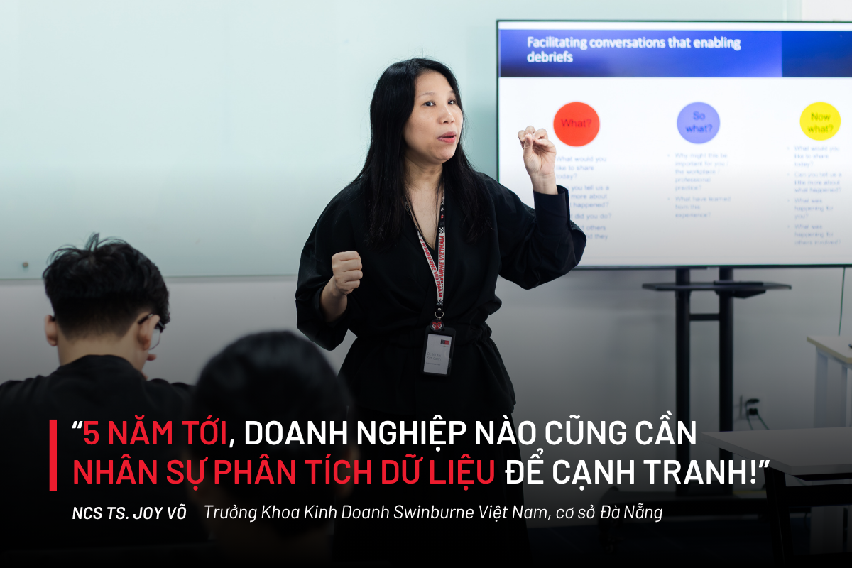 Trưởng Khoa Kinh doanh tại Swinburne Vietnam - Đà Nẵng chia sẻ về nhu cầu nhân lực của chuyên ngành Phân tích Kinh doanh trong 5 năm tới.