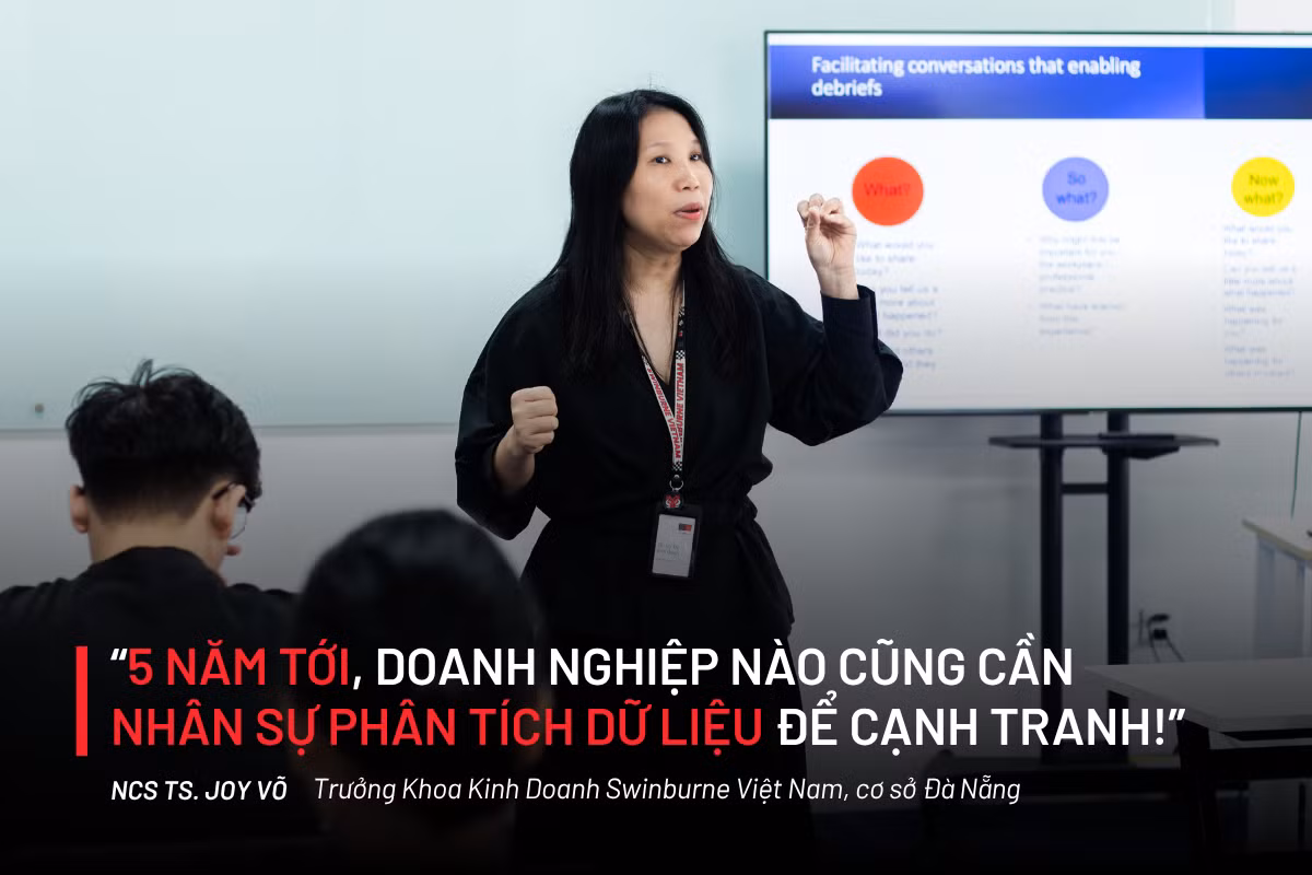 Trưởng Khoa Kinh doanh tại Swinburne Vietnam - Đà Nẵng chia sẻ về nhu cầu nhân lực của chuyên ngành Phân tích Kinh doanh trong 5 năm tới. Trưởng Khoa Kinh doanh tại Swinburne Vietnam - Đà Nẵng chia sẻ về nhu cầu nhân lực của chuyên ngành Phân tích Kinh doanh trong 5 năm tới.