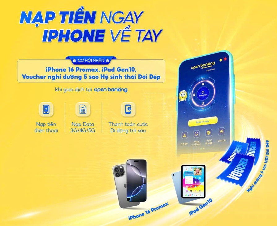 Khách hàng có cơ hội trúng thưởng iPhone 16cùng nhiều phần quà hấp dẫn khác.