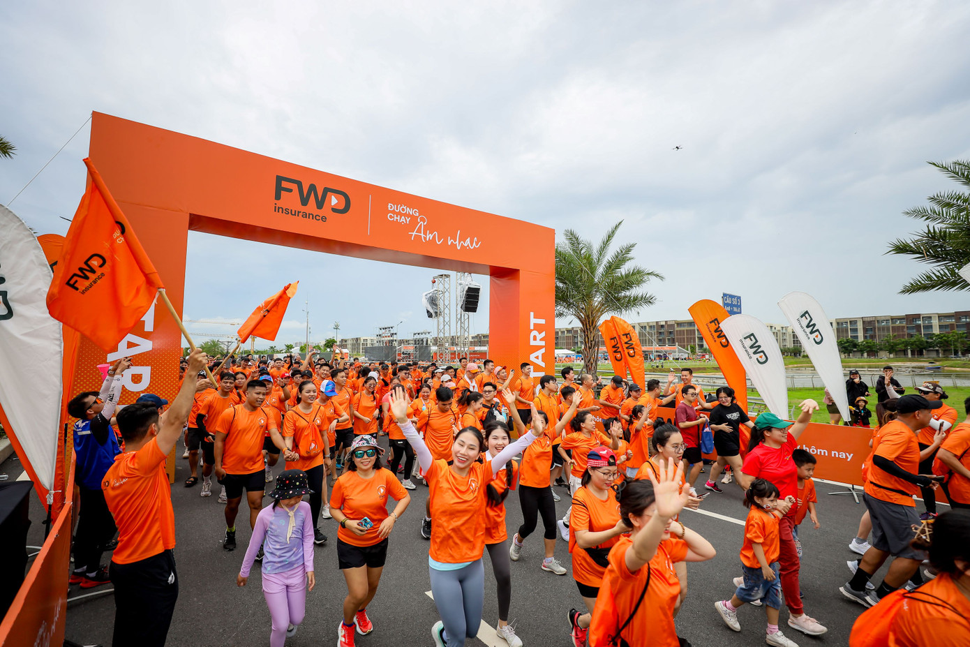 “FWD Đường chạy âm nhạc” đã mang đến một không gian vận động năng lượng cho hàng nghìn người tham dự.