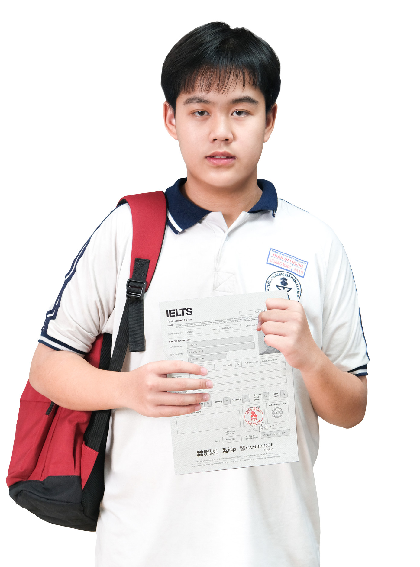 Nhờ phương pháp Linearthinking ở DOL English, bạn Quang Minh đạt 8.5 IELTS khi còn là học sinh lớp 9