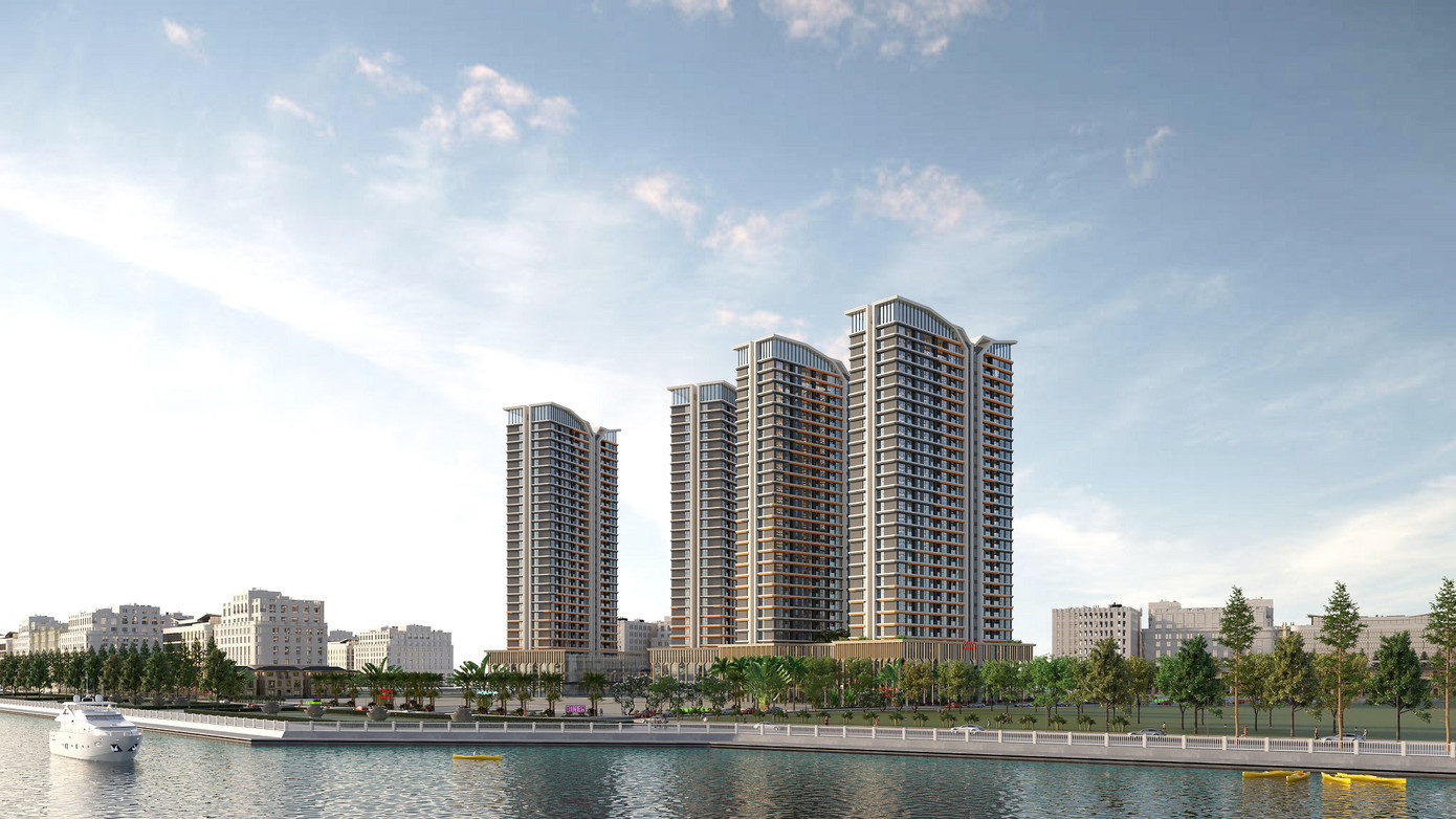 Hình ảnh dự án Captial Square phản chiếu bên dòng sông Hàn