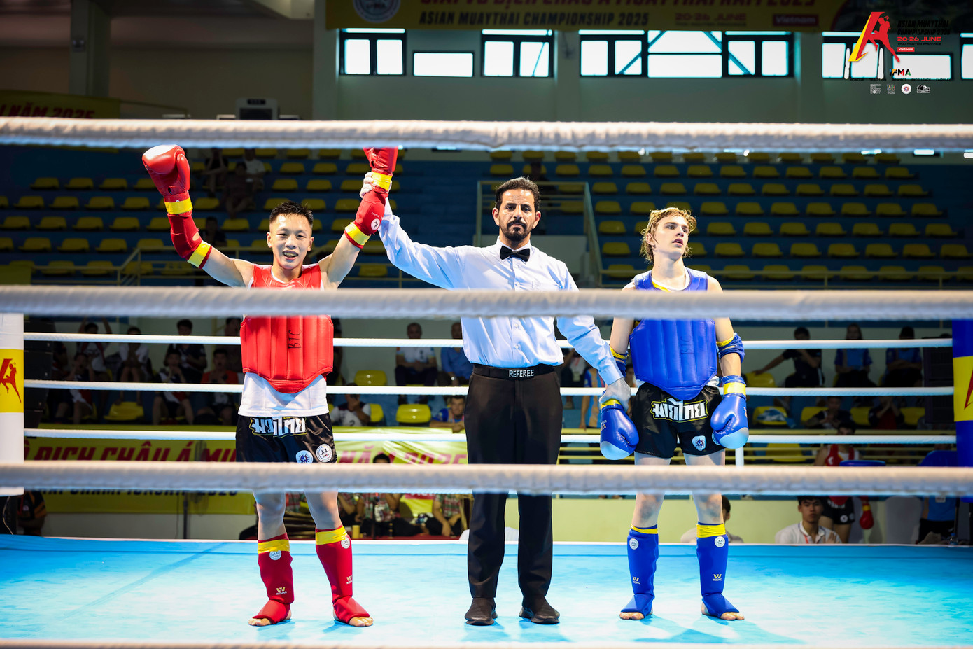 Giải vô địch MuayThai châu Á năm 2025 tại Thái Nguyên thành công tốt đẹp.