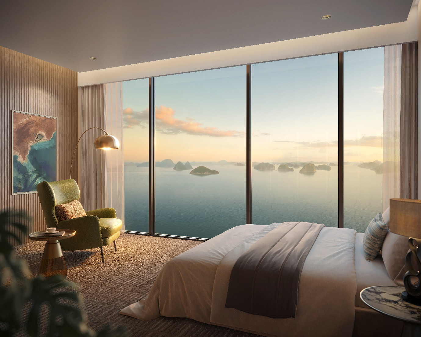 Những khoảnh khắc bình minh và hoàng hôn từ phòng ngủ hướng vịnh tại SkyM không chỉ đáng nhớ, mà còn góp phần định vị khác biệt trong phân khúc BĐS ven biển Hạ Long. Những khoảnh khắc bình minh và hoàng hôn từ phòng ngủ hướng vịnh tại SkyM không chỉ đáng nhớ, mà còn góp phần định vị khác biệt trong phân khúc BĐS ven biển Hạ Long.