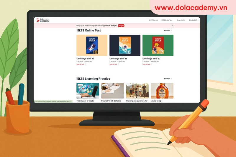 Không cần đến trung tâm, chỉ với một chiếc laptop – hàng ngàn học sinh vẫn tự tin chinh phục IELTS tại nhà cùng DOL Academy!