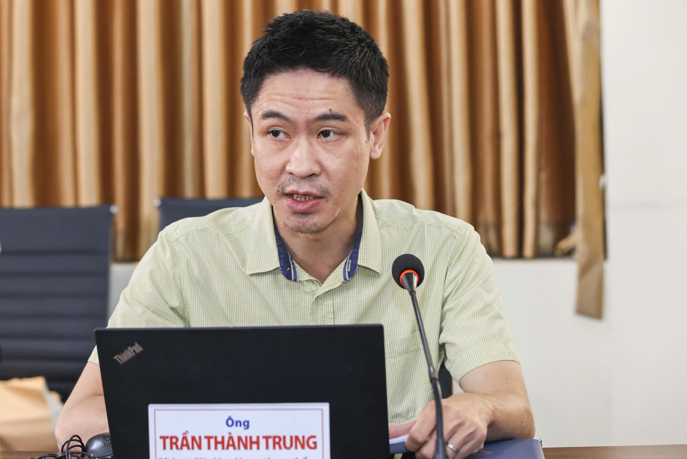 Ông Trần Thành Trung - đại diện Phòng Công nghiệp tiêu dùng, thực phẩm, Cục Công nghiệp, Bộ Công Thương.