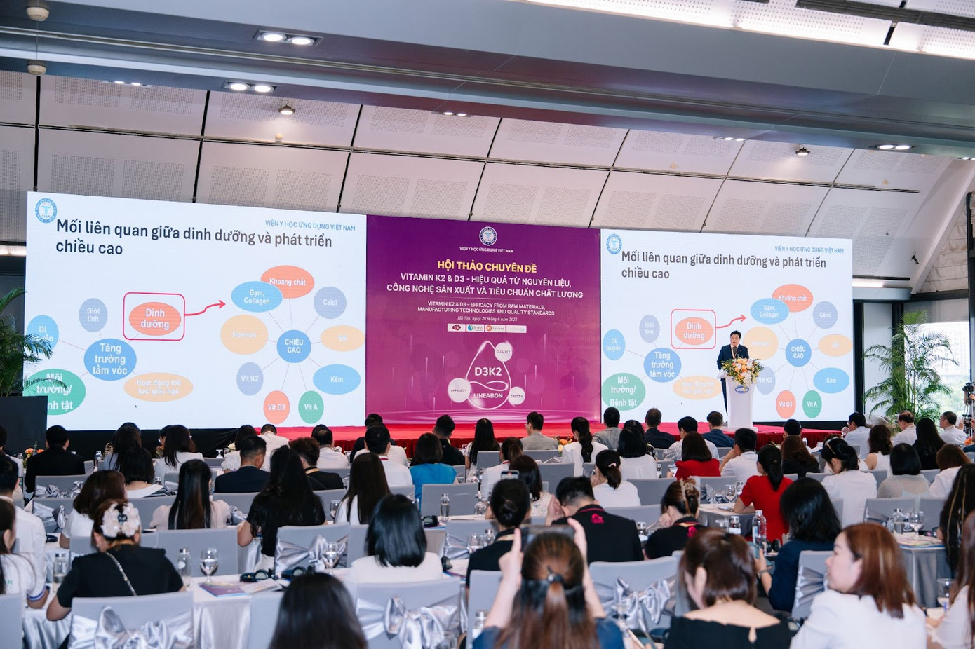 TS. BS Trưong Hồng Sơn – Viện trưởng Viện Y học Ứng dụng Việt Nam phát biểu tại Hội thảo