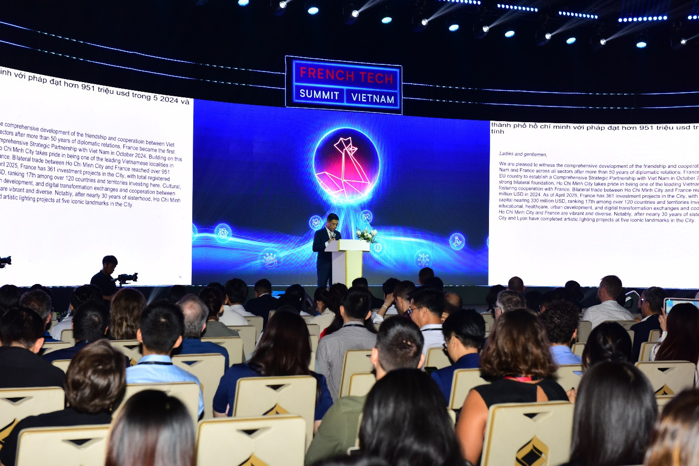 Toàn cảnh phiên khai mạc Hội nghị Thượng đỉnh French Tech Vietnam 2025 tại TP.HCM