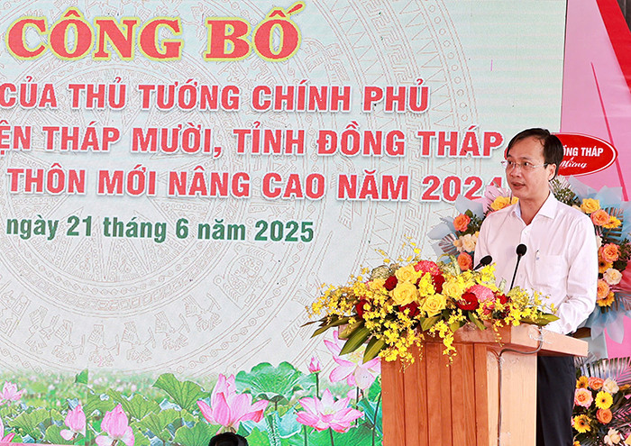 Ông Trần Trí Quang, Chủ tịch UBND tỉnh Đồng Tháp phát biểu. Ông Trần Trí Quang, Chủ tịch UBND tỉnh Đồng Tháp phát biểu.