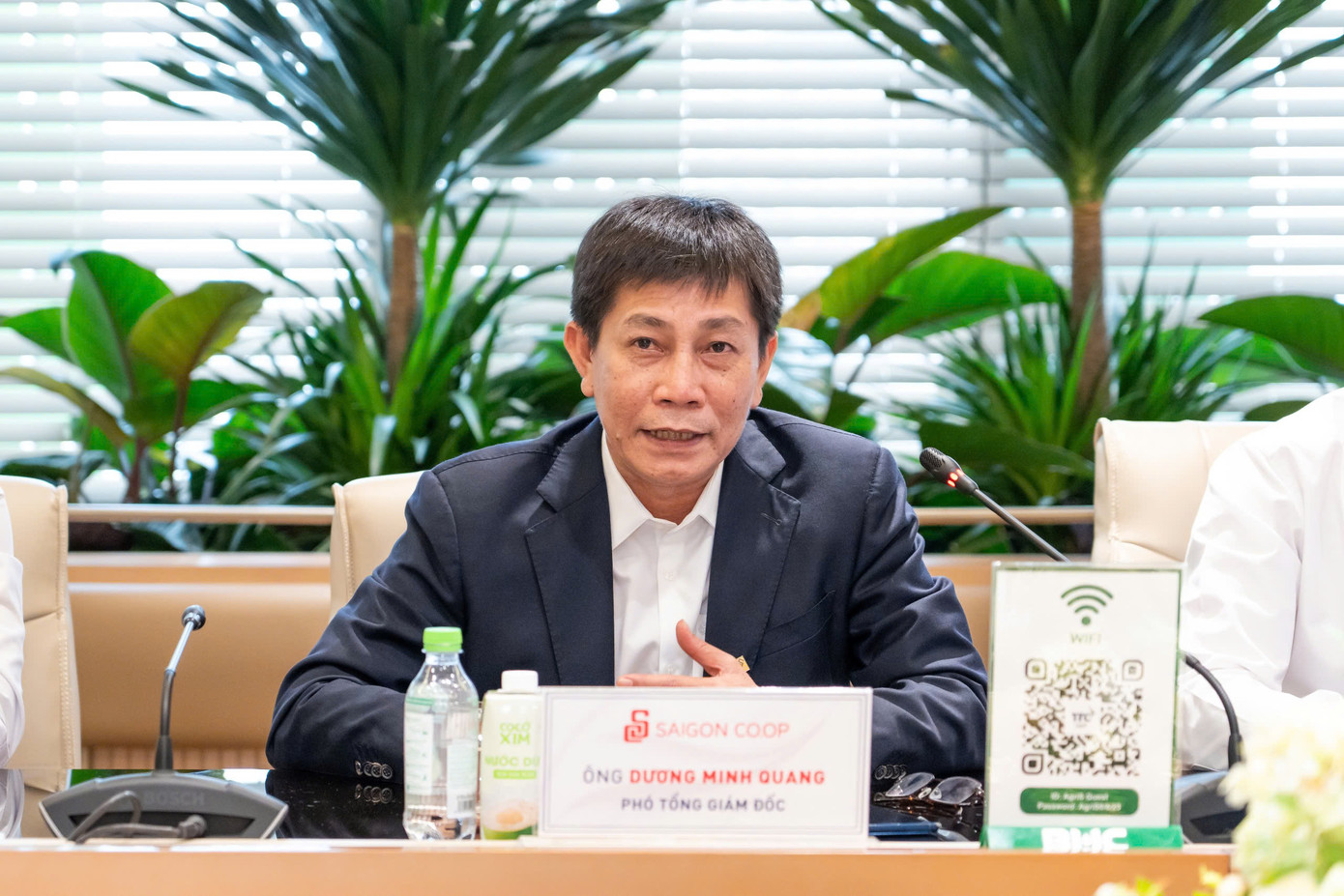 Ông Dương Minh Quang chia sẻ về những tiềm năng trong việc thúc đẩy ngành hàng tiêu dùng Việt Nam từ hợp tác giữa BHC và Saigon Co.op.