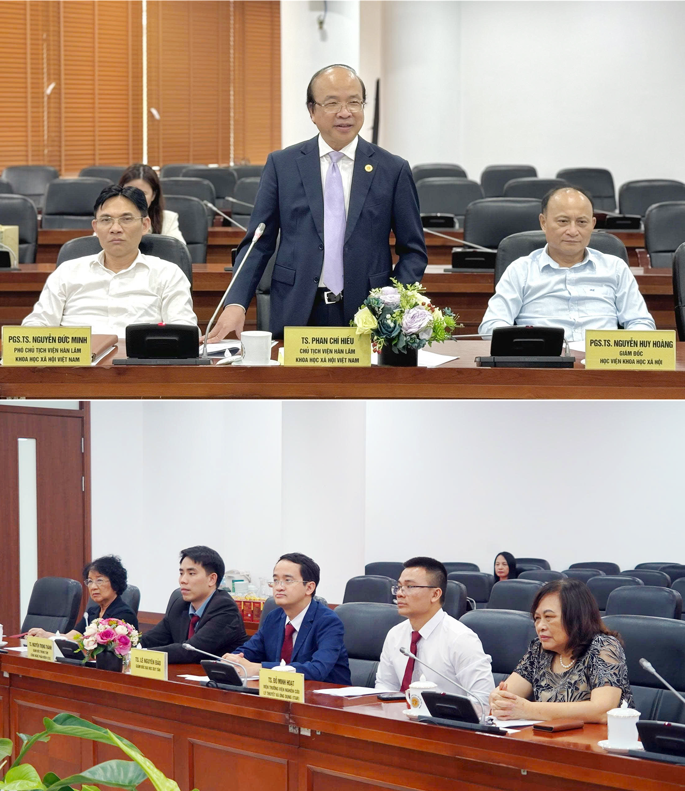 Hai đơn vị cùng thảo luận về hợp tác trong giảng dạy và nghiên cứu bên cạnh một số sáng kiến hợp tác khác trong thời gian tới