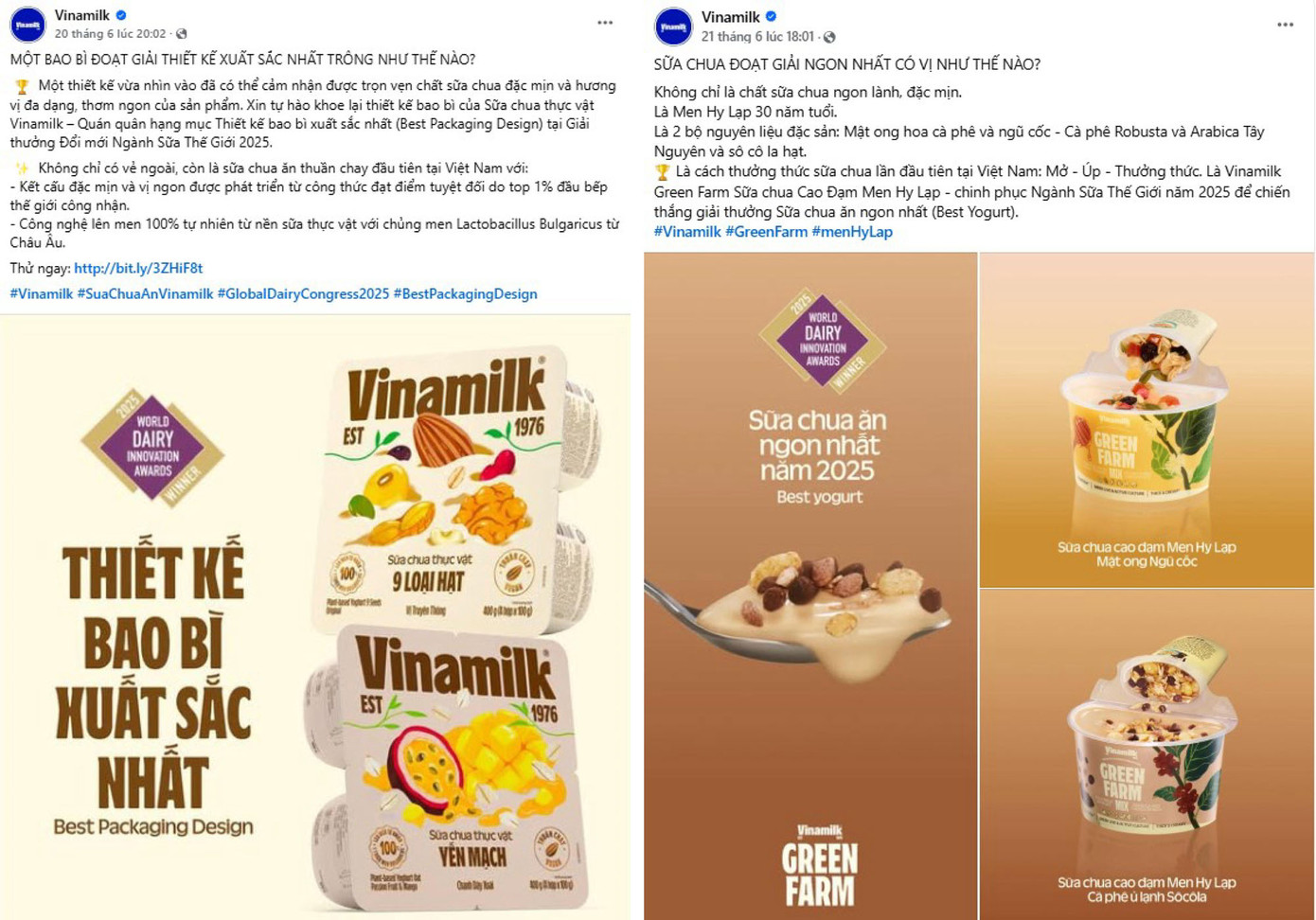 Các thông tin được Vinamilk chia sẻ đã thu hút sự quan tâm về lý do 2 sản phẩm giành chiến thắng tại “đấu trường” lớn của ngành sữa toàn cầu