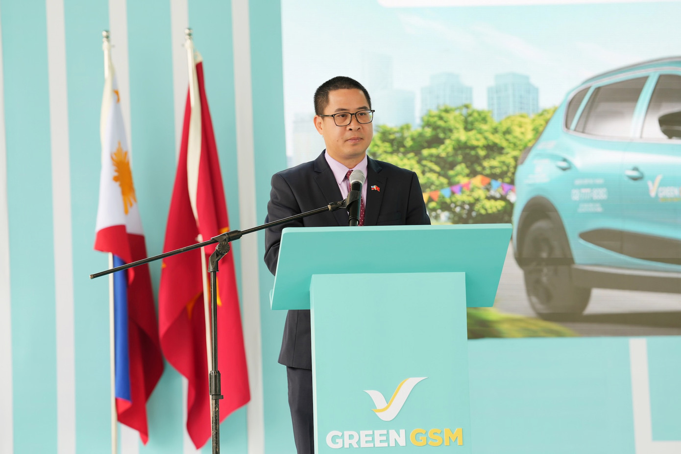 Ông Lại Thái Bình - Đại sứ Đặc mệnh Toàn quyền Việt Nam tại Philippines phát biểu tại sự kiện