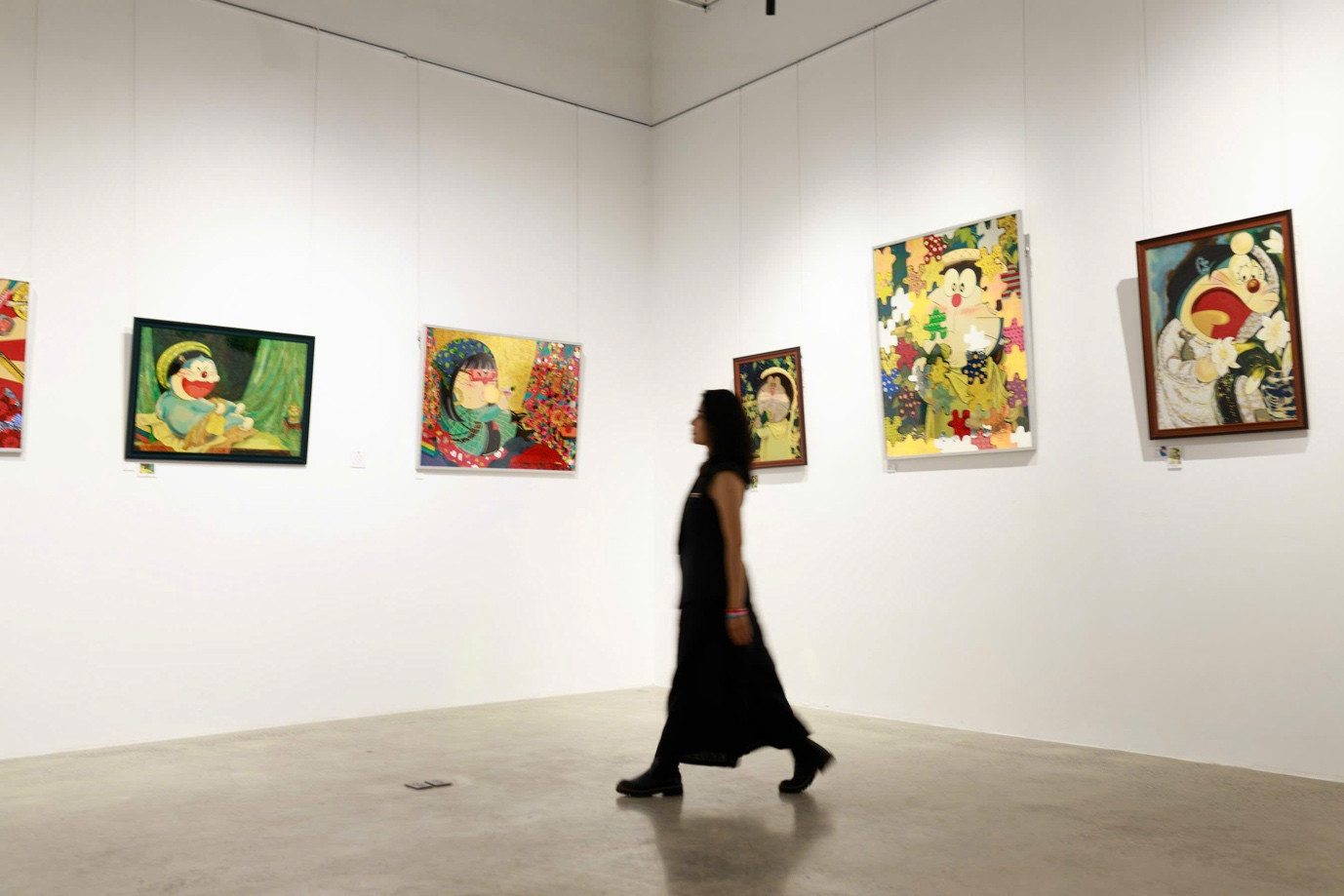 Không gian trưng bày tranh Doraemon phái sinh kết hợp yếu tố Đông – Tây