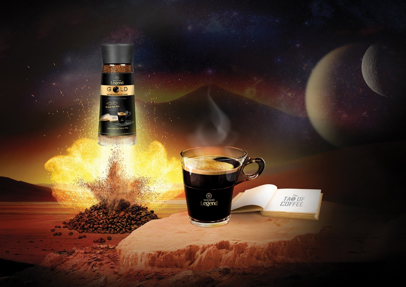 Tuyệt phẩm cà phê hòa tan sấy lạnh Trung Nguyên Legend Gold góp phần thúc đẩy“làn sóng tiêu dùng cà phê Robusta Việt Nam” trên toàn cầu.