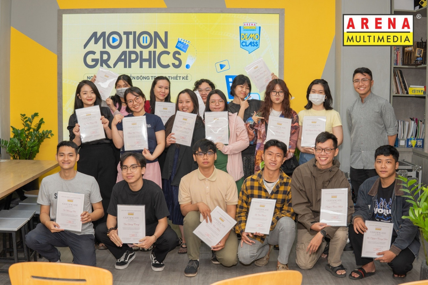 Arena Multimedia tổ chức lớp học thử (demo class) về motion graphics cho học sinh trải nghiệm