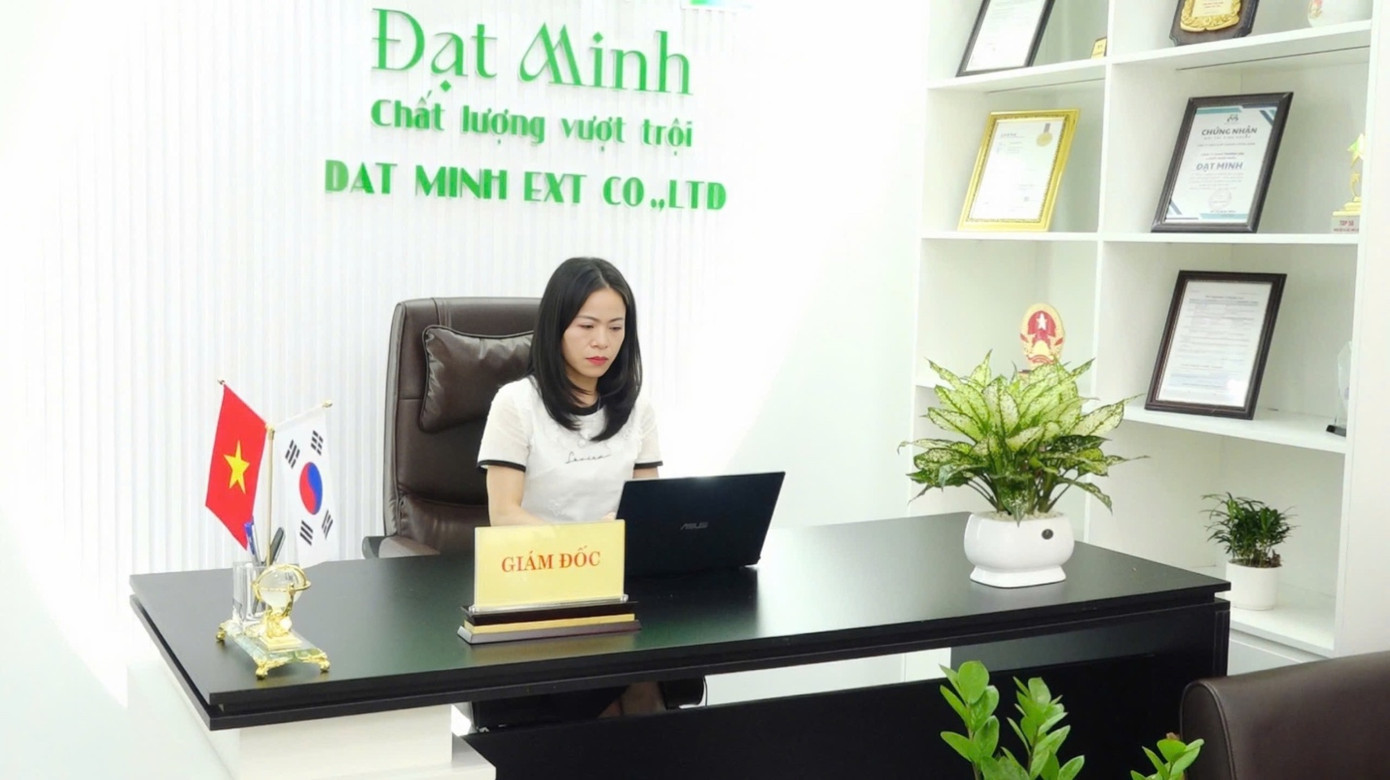 Bà Nguyễn Thị Lịch – Phó Giám Đốc công ty TNHH thương mại và xuất nhập khẩu Đạt Minh