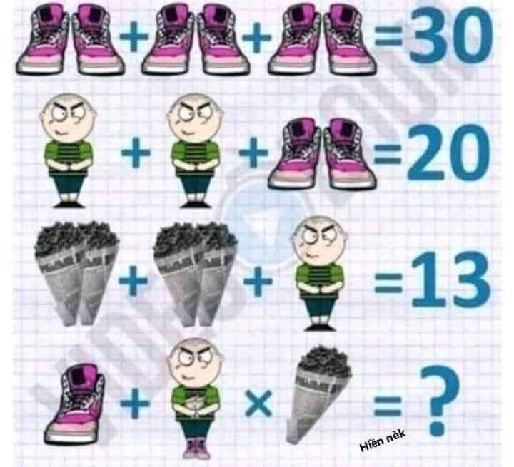 Bài Toán đố vui mà "hội vịt vàng" chuyền tay nhau.