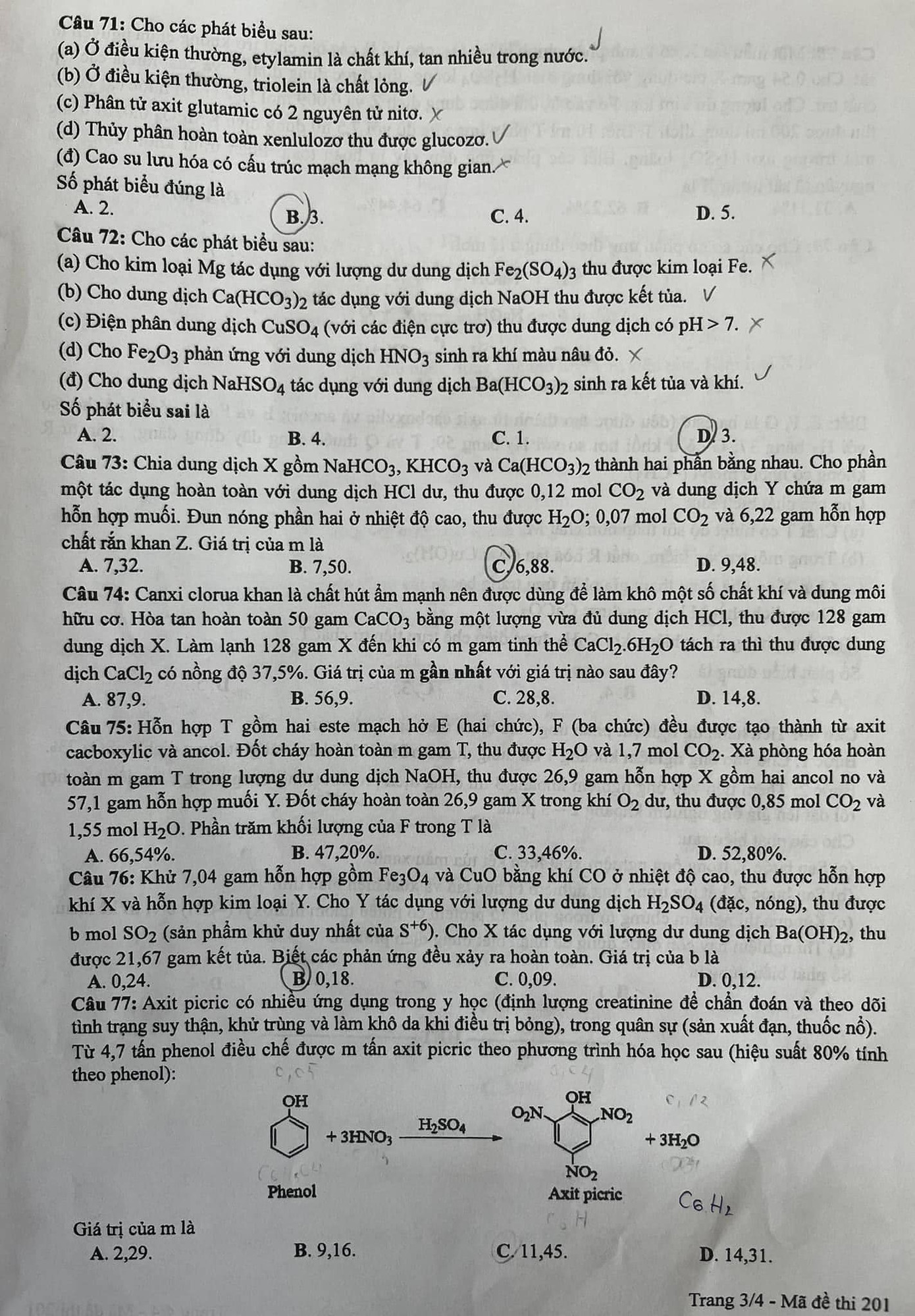Đề thi tốt nghiệp THPT Quốc gia năm 2024 môn Hóa học mã đề 201. Đề thi tốt nghiệp THPT Quốc gia năm 2024 môn Hóa học mã đề 201.