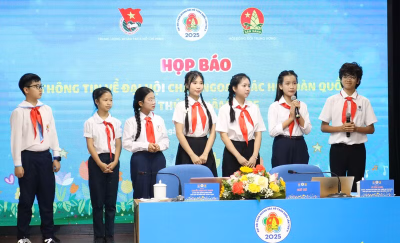 Các em đội viên gửi lời chúc tới Đại hội Cháu ngoan Bác Hồ toàn quốc lần thứ X, năm 2025.