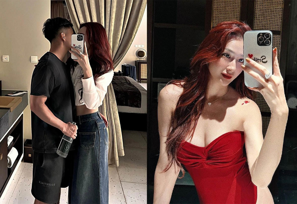 Văn Thanh và bạn gái mới. Văn Thanh và bạn gái mới.