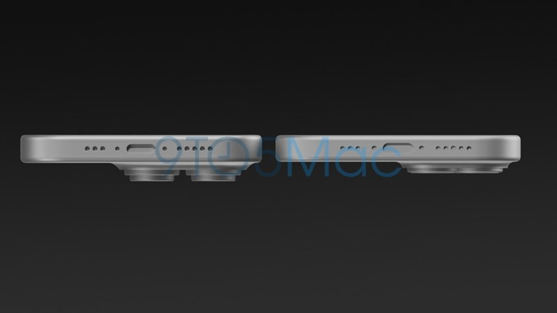 iPhone 15 bên trái, iPhone 15 Pro bên phải. (Ảnh: 9to5Mac) iPhone 15 bên trái, iPhone 15 Pro bên phải. (Ảnh: 9to5Mac)