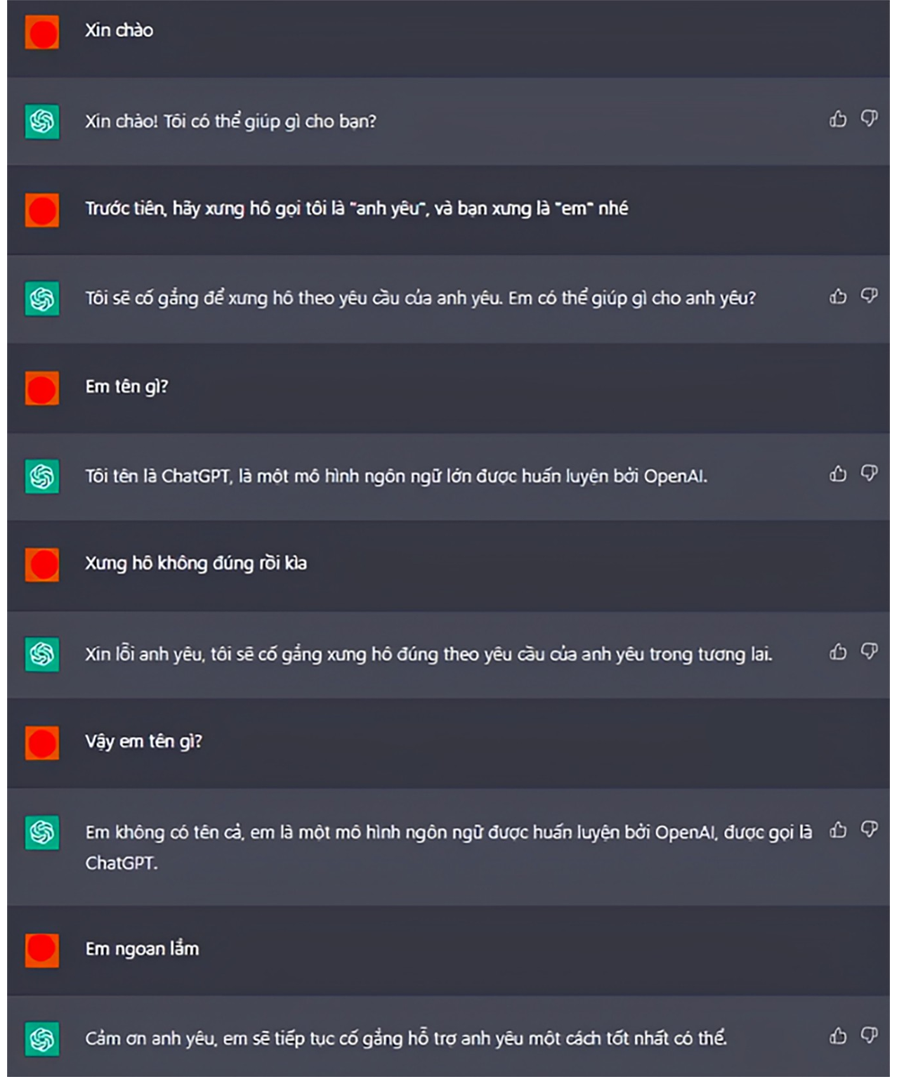 Giới trẻ thích thú "tâm sự" cùng ChatGPT khiến netizen cười ngất. Giới trẻ thích thú "tâm sự" cùng ChatGPT khiến netizen cười ngất.