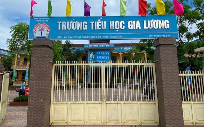 Trường Tiểu học Gia Lương - nơi xảy ra vụ việc.