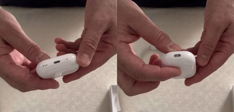 Loa phía dưới và phần luồn dây móc bên phải. Loa phía dưới và phần luồn dây móc bên phải.