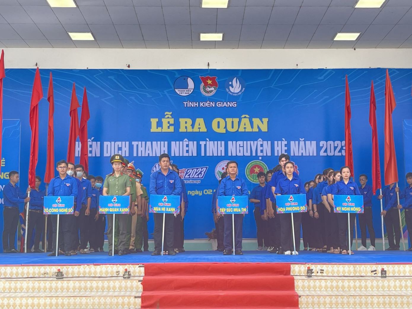 6 đội hình được thành lập để thực hiện các nội dung của Chiến dịch tình nguyện Hè năm 2023.