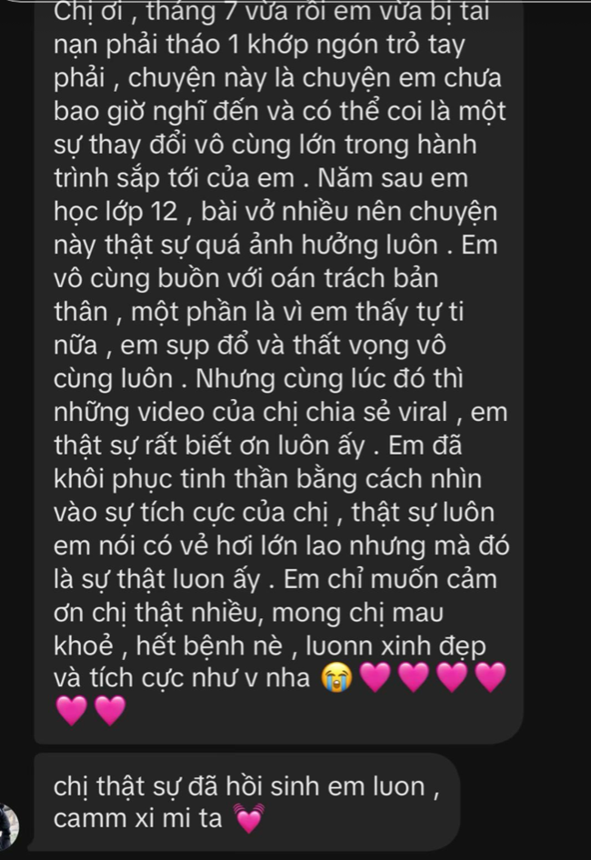 Tin nhắn các bạn trẻ gửi đến Minh Hạnh. Tin nhắn các bạn trẻ gửi đến Minh Hạnh.