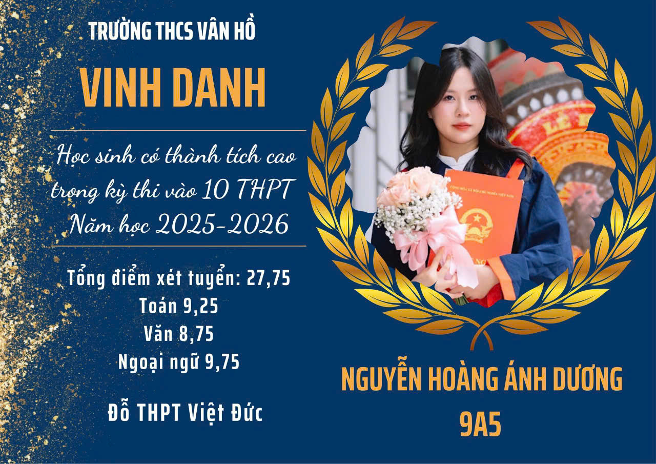 Bảng vàng thành tích của nhà trường vinh danh nhiều gương mặt học sinh tài năng.