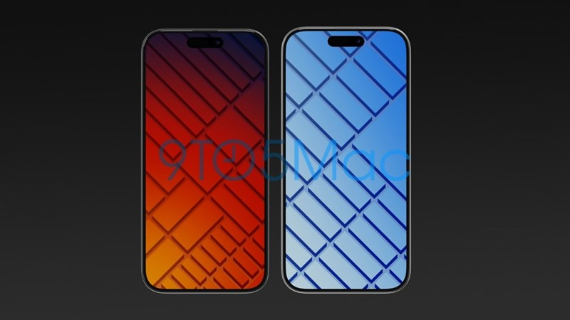 iPhone 15 bên trái, iPhone 15 Pro bên phải. (Ảnh: 9to5Mac) iPhone 15 bên trái, iPhone 15 Pro bên phải. (Ảnh: 9to5Mac)