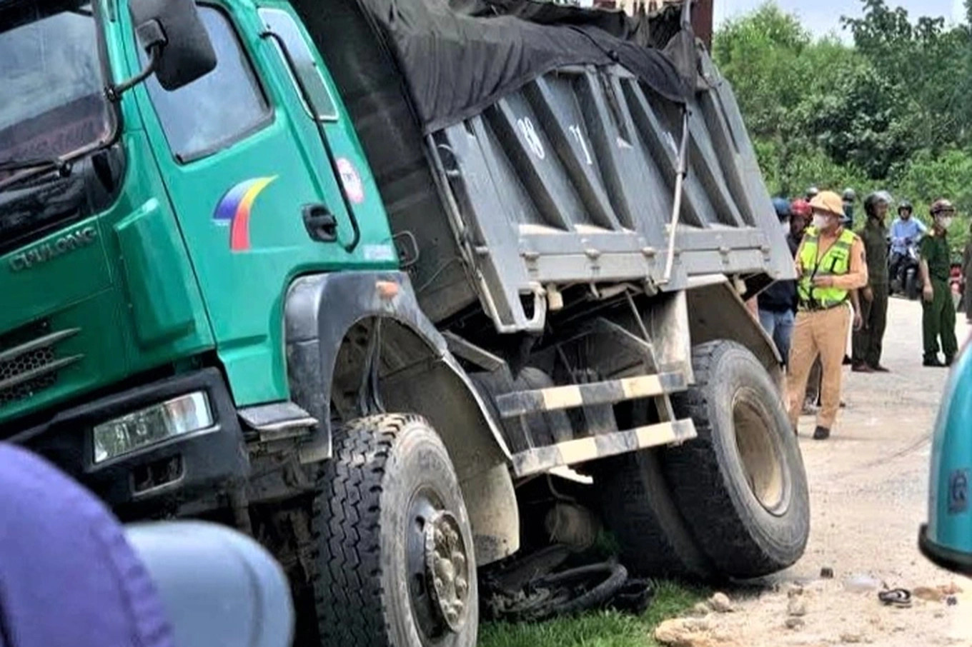 Hiện trường vụ tai nạn. (Ảnh: Giao thông Hà Tĩnh)