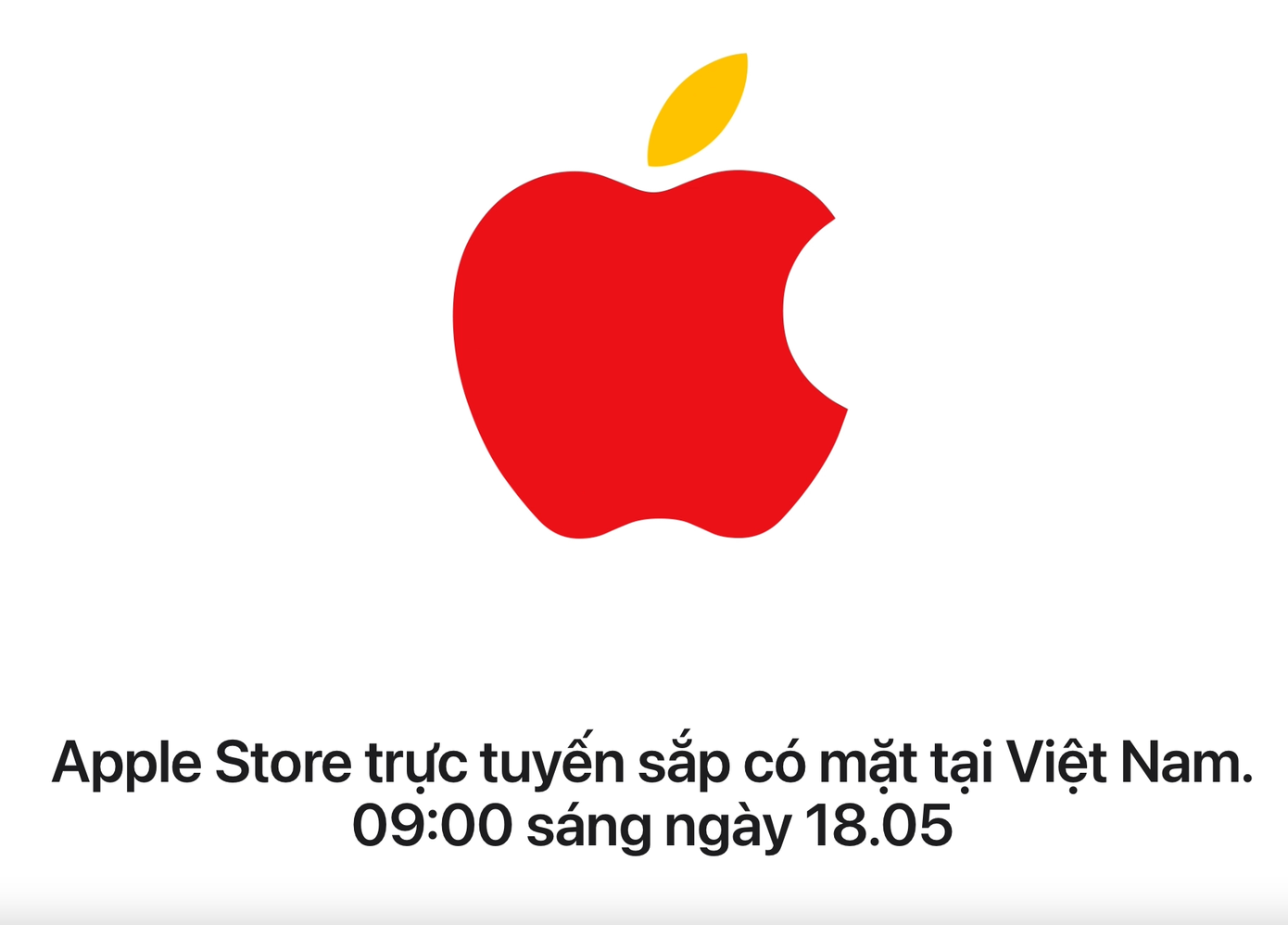 Thông báo của Apple trên website chính thức. Thông báo của Apple trên website chính thức.
