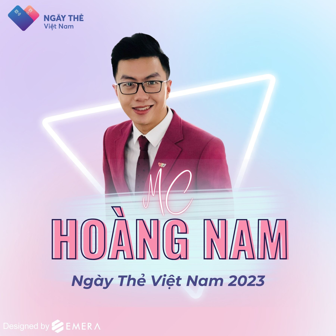 Hoàng Nam gắn bó với Ngày thẻ Việt Nam trong 3 mùa liên tiếp, nam MC luôn thể hiện sự chỉn chu, chuyên nghiệp và phong cách dẫn duyên dáng.
