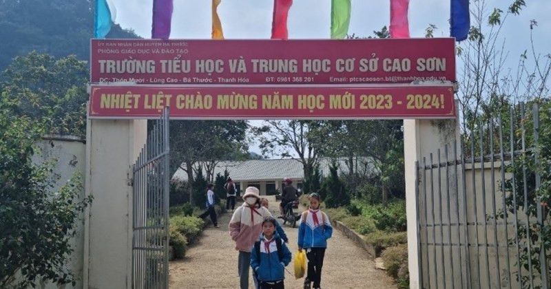 Trường Tiểu học và THCS Cao Sơn.